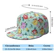 thumbnail image 5 of Tropical Flower & Leaves Snapback Hat, Adjustable Baseball Cap, Bright Summer Floral Print, Unisex Casual, 5 of 8
