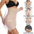 thumbnail image 4 of SHAPEVIVA Tummy Control Body Shaper Shorts - High Waist Thigh Slimmer Panties Shapewear, 4 of 7