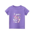 thumbnail image 5 of CCRFTGI I Was 6 Now Im 7 Shirt for Child Girls Boys 10-12 Funny Party T Shirts Summer Tops Boys Clothes Fashion Purple 2-3 Years, 5 of 5