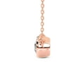 thumbnail image 4 of Diamond Pendant Necklace For Women | 1 Carat IGI Certified Cushion Shape| Classic Bezel Solitaire Lab Diamond Pendant Necklace 14K Rose Gold | FG-VS1-VS2 Quality Friendly Diamonds, 4 of 5