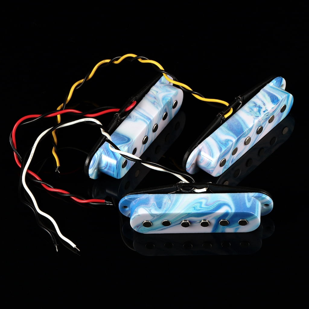 CEORPER Pack of Wax Potted Pickup Set 6 Strings Design Electric Guitars Neck Bridge Position Fatter Tone Electric Guitar Parts