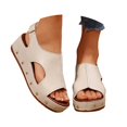 thumbnail image 2 of MKLEKYY Sandalias Casuales para Mujer, Nuevas Sandalias de Verano Con Boca de Pez y Suela Gruesa para Mujer, Sandalias de Fondo Grueso Con Velcro de Gran Tamaño para Comercio Exterior, 2 of 4