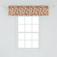 thumbnail image 2 of Ambesonne Animal Art Valance Pack of 2, Funny Mouse and Cheese, 54"X12", Pale Chocolate and Multicolor, 2 of 2