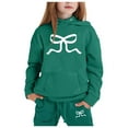 thumbnail image 1 of 3-6 Month Girl Clothes Teens Outfits Children's Hoodie Set With Bow Print, 1 of 4