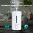 thumbnail image 6 of Homedics, Cool Mist Ultrasonic, Easy Top Fill Humidifier with up to 44 Hour Run Time, UHE-CMTF20, White, 6 of 13