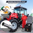 thumbnail image 3 of Portable Fuel Tank 58GL Diesel, Portable Diesel Tank with Built in 12V Electric Transfer Pump(10GPM), Diesel Transfer Tank with 13.1ft Hose & 360°Swivel Connector for Easy Fuel Transport (Black), 3 of 5