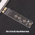 thumbnail image 3 of Tarjeta adaptadora Adaptador PCIE a M2 NVMe SSD M.2 PCIE M Key Reader compatible con 2230 2242 2260 2280 FLhrweasw El nuevo, 3 of 9