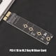 thumbnail image 1 of PCIE 1X to M.2 Adapter NVMe SSD M2 PCIE M Key Hard Drive Reader Connector Riser, 1 of 9