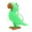 Green, variant on Portable Squeeze Activated Bird Keychain With LED Lighting Unique Key Rings Accessory For Dark Environment Visibility