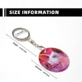 thumbnail image 3 of Naloa Pig Print Round Keychain Keychain Key Ring, Key Tag, Key Chain Bulk for Gift Accessories (Round), 3 of 7