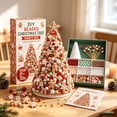 thumbnail image 4 of Neoargh Beaded Christmas Tree DIY Kit, Colorful Pearl Beaded Tree, Handmade Tabletop Decor with Sparkling Crystal Beads, Tree Topper Star for Surprise & Gift, 4 of 8