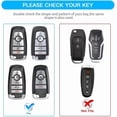 thumbnail image 2 of Key Fob Cover Compatible with Ford Explorer Fusion Escape Edge Expedition Mustang F150 F250 F350 F450 F550 Bronco Keychain Case Holder Protector,White, 2 of 6