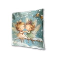 thumbnail image 3 of Cute Fairies in Christmas Throw Pillow Covers Pillowcases 16 x 16 Inch Home Decor 2 Packs for Bedroom Sofa, 3 of 6