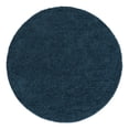 thumbnail image 6 of Unique Loom Everyday Shag Collection Area Rug - Solid (7' Round Navy Blue), 6 of 6