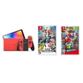 thumbnail image 2 of Consola Nintendo Switch OLED 64Gb Mario Red Edition Nintendo + juegos fisicos Super Smash Bros Ultimate Super Mario Odyssey, 2 of 2