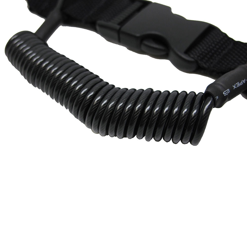 Scuba Choice Diving Snappy Camera Lanyard w/ Heavy Duty Clips, 1.8m Coil, Black