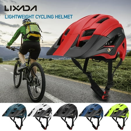 Lixada Lightweight Cycling Bicycle Helmet with Detachable Visor Mountain Bike Sports Safety Protective Helmet 16