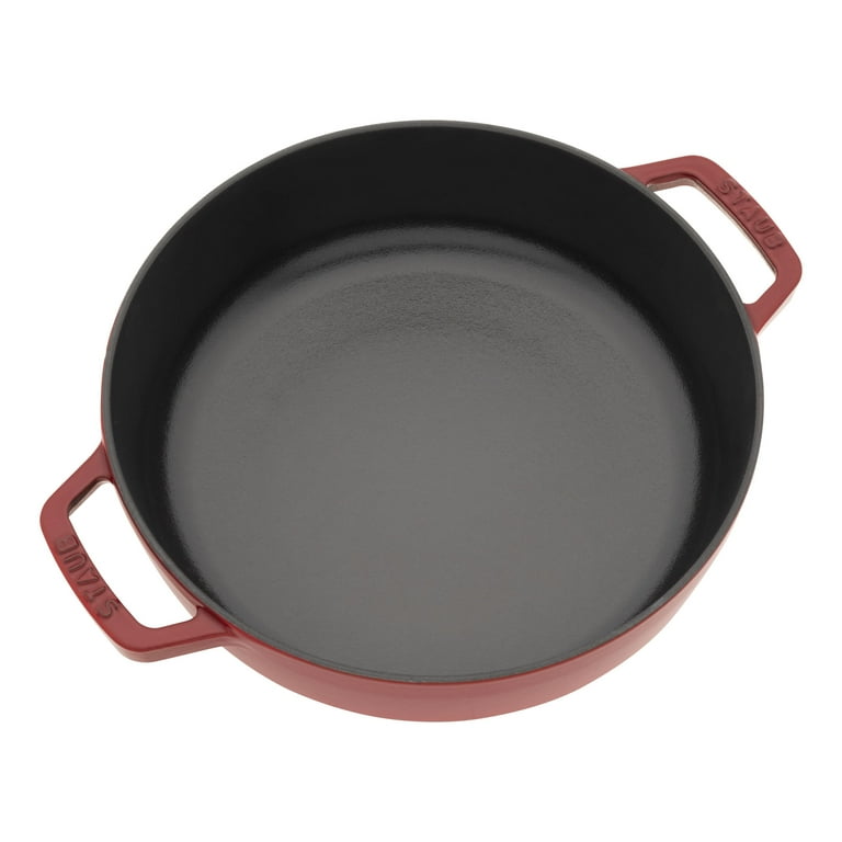 Staub Cast Iron 2.5-qt Saute Pan with Dragon Lid - Cherry