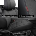 thumbnail image 4 of EKR Custom Fit Mustang Car Seat Cover for Ford Mustang Fastback EcoBoost, EcoBoost Premium,GT, GT Premium 2015 -2026 ,Rear Row Backrest 50/50 Split ,Full Set Leather Seat Covers(Black), 4 of 7