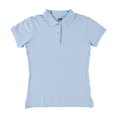 thumbnail image 2 of Lee Uniforms "Standard Fit" S/S Pique Polo (Junior Sizes S - 3XL) - blue, m (Big Girls), 2 of 2