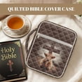 thumbnail image 3 of Pzuqiu Cross Highland Cow Bible Study Supplies for Women Durable Bible Tote Bags Large Bible Cover with Comfortable Handle Vintage Christmas Christian Gifts for Girls, 3 of 7