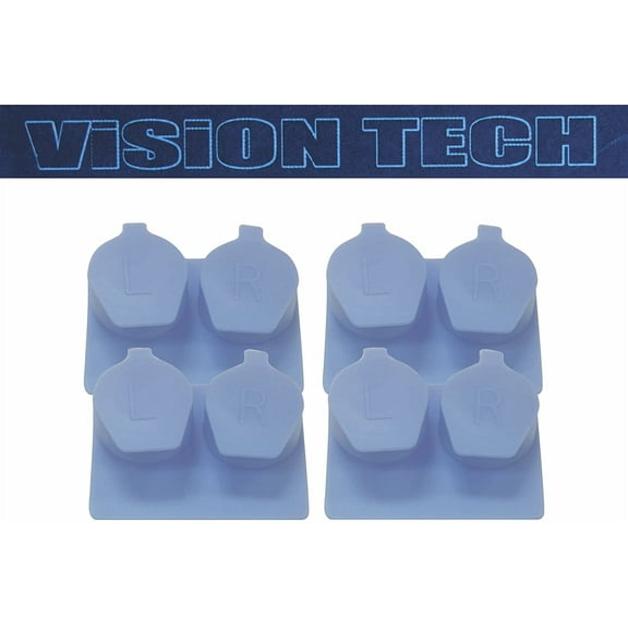 Flip Top Contact Lens Case - 4 Pack - Blue