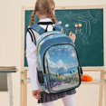 thumbnail image 7 of FORMRS Unisex School Backpack 17" Student Travel Bag with Laptop Compartment, Crystal Ocean, 7 of 7