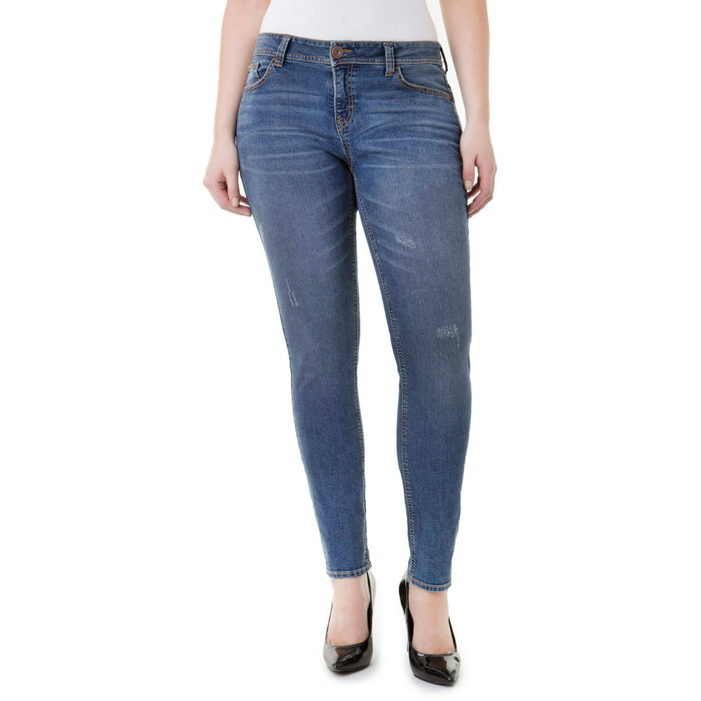 Jordache - Women's Plus-Size Basic Skinny Jeans - Walmart.com - Walmart.com