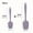 2PCS Nordic purple S+L, variant on 1pc/2pcs, Silicone Spoon Spatula 8.27inch, T Shovel, Scraping Spoon, High Temperature Resistant Spatula, Kitchen Baking Tools