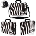thumbnail image 2 of LSS 15.6 inch Laptop Sleeve Bag Notebook with Extra Side Pocket, Soft Carrying Handle & Removable Shoulder Strap for 14" 15" 15.4" 15.6" - Zebra Print, 2 of 3