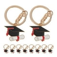 thumbnail image 1 of 12 llaveros de graduación de 2025, llaveros de metal para estudiantes, con adornos para birrete, para decoraciones de graduación universitaria y suministros para fiestas, 1 of 7
