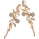 thumbnail image 1 of Greenadscape 2Ud Fashionable Golden Crystal Hair Clips Floral Design for Thick Hair and Special Occasions, 1 of 8