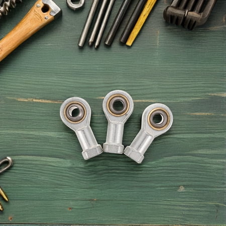 KAKOWELY 6Pcs Rod End Joint Bearing Fish Eye Type with Precise Design for Heavy Duty Machinery Use