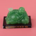 thumbnail image 3 of Adorno de resina estatua de Buda Maitreya escultura coche vehículo accesorios con 4 regalos, y Verde Zulema Maitreya Buddha Sculpture, 3 of 8