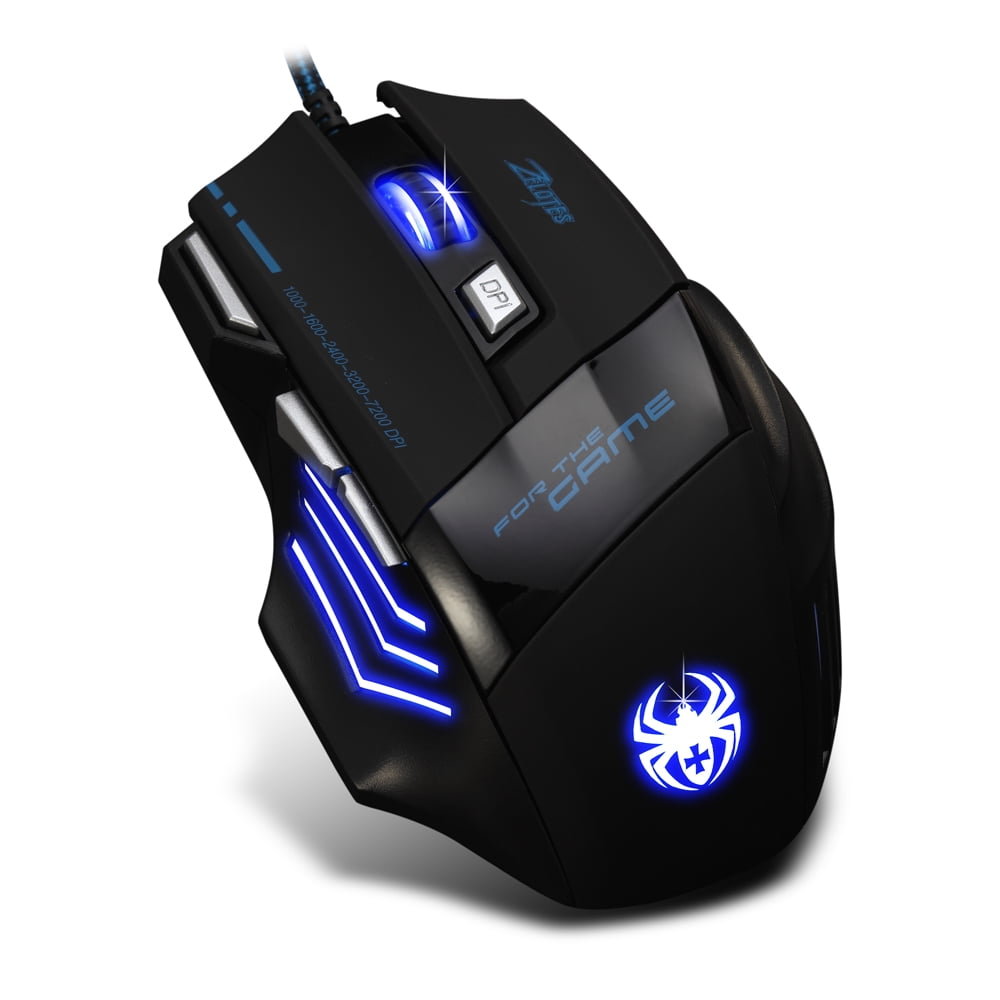 Adjustable DPI 3200 6 Button LED Optical USB Wired Gaming Mouse for Pro Gamer 