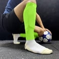 thumbnail image 5 of Couver Unisex Stretch Leg Sleeves, Footless Calf Sleeves for Sports and Everyday Wear, Neon Green, Small, 2 Pairs, 5 of 8