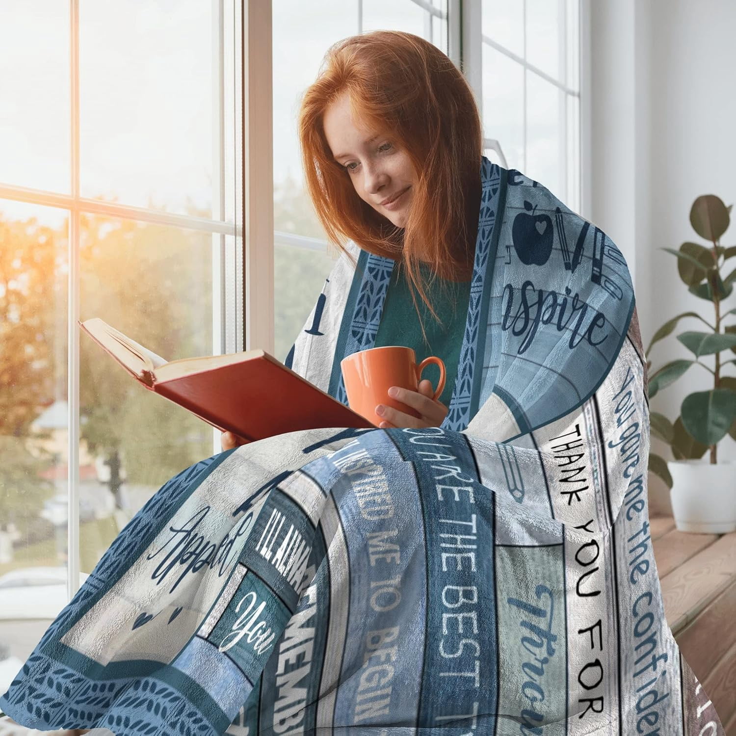 Teacher Gifts for Women Men, Teacher Appreciation Gifts, End of Year Gifts for Teachers from Students, Birthday/Teachers Day Gift Ideas for Teachers, Thank You Teacher Gifts Throw Blanket 60 x 50 Inch