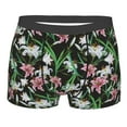 thumbnail image 5 of Uemuo Lilies Flowers Pattern Men's Boxer Briefs,Trunk Anti-Chafing,Comfortable, Durable, and Stylish Underwear-Medium, 5 of 9