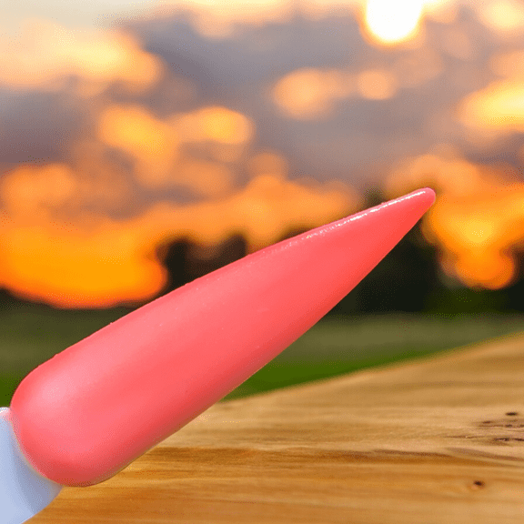 Sunset Bliss-Women's Nail Color-Glow in the Dark Polish-Coral Orange to Pink