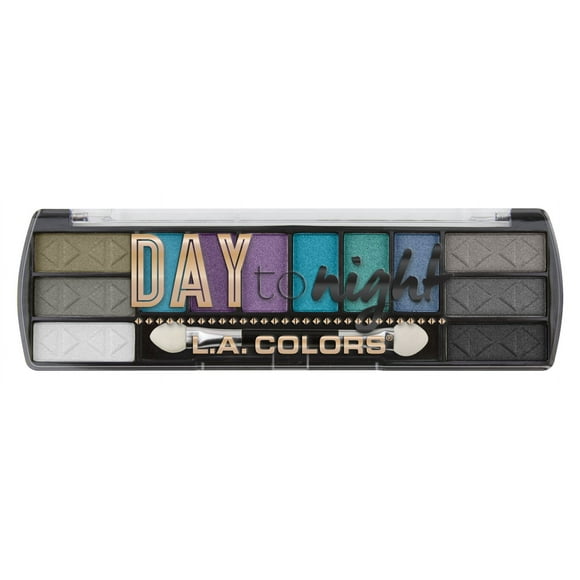 L.A. Colors Day To Night 12 Color Eyeshadow Palette After Dark 0.28 Oz. (Ces432) Powder