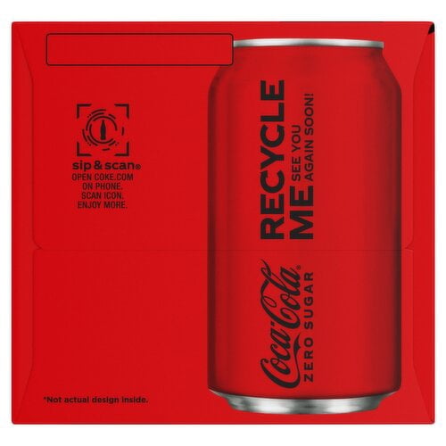 2 Pack - Coca-Cola Zero - 12-12 Fl. Oz. Package May Vary