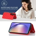 thumbnail image 4 of Phone Case for Samsung Galaxy A54 5G Wallet Cover with Tempered Glass Screen Protector and Leather RFID Credit Card Holder Stand Cell Accessories A545G A 54 54A 4G G5 SM A546U Women Men Red, 4 of 14