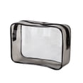 thumbnail image 2 of Transparent Pvc Cosmetic Bag Travel Storage Bag, Plastic Storage Bag 27x15x7cm, 2 of 4