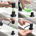 thumbnail image 6 of WOVTE Kitchen sink matte black soap dispenser, integrated with 13 ounce dish soap dispenser, 6 of 7