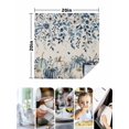 thumbnail image 4 of Vintage Fall Blue Cloth Napkins Set of 6 Reusable Dinner Napkins, Thanksgiving Botanical Pumpkins Rustic Cocktail Napkin Washable Table Napkins for Wedding/Holiday Party/Baby Shower 20"x20", 4 of 7