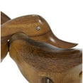 thumbnail image 5 of 16" x 11" Brown Bamboo Handmade Duck Sculpture, by DecMode, 5 of 10