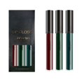 thumbnail image 1 of TechWave Velours Non Collant 3 Ensembles de Brillant à Lèvres Liquide Couleur Rouge à Lèvres Brillant Bleu Vert Rouge à Lèvres Brillant 6ml Repulpeur de Brillant à Lèvres Abricot Rouge à Lèvres Rose Crayon à Lèvres Gomme à Lèvres Teinte à Lèvres Pelable, 1 of 9