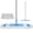 Blue, variant on Microfiber Floor Mop for Dry and Wet Floor Cleaning, Dust Mops for Floors with 3 Washable Mop Pads Cloth, Multifunctional Flat Mop with Adjustable Handle for Hardwood, Marble, Tile Floor Mopping, Pur