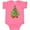Hot Pink, variant on Inktastic Christmas Tree Boys or Girls Baby Bodysuit
