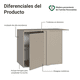 thumbnail image 3 of Mueble De Cocina Esquinero Madesa Nice 1 Puerta Crema 01, 3 of 5